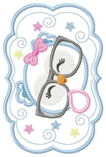Owl embroidery design - Owl with glasses embroidery design machine embroidery pattern - Nursery embroidery file - owl applique teacher Marcia Embroidery