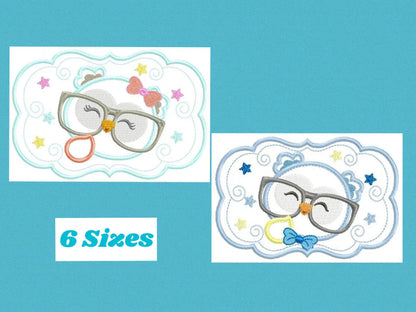 Owl embroidery design - Owl with glasses embroidery design machine embroidery pattern - Nursery embroidery file - owl applique teacher Marcia Embroidery