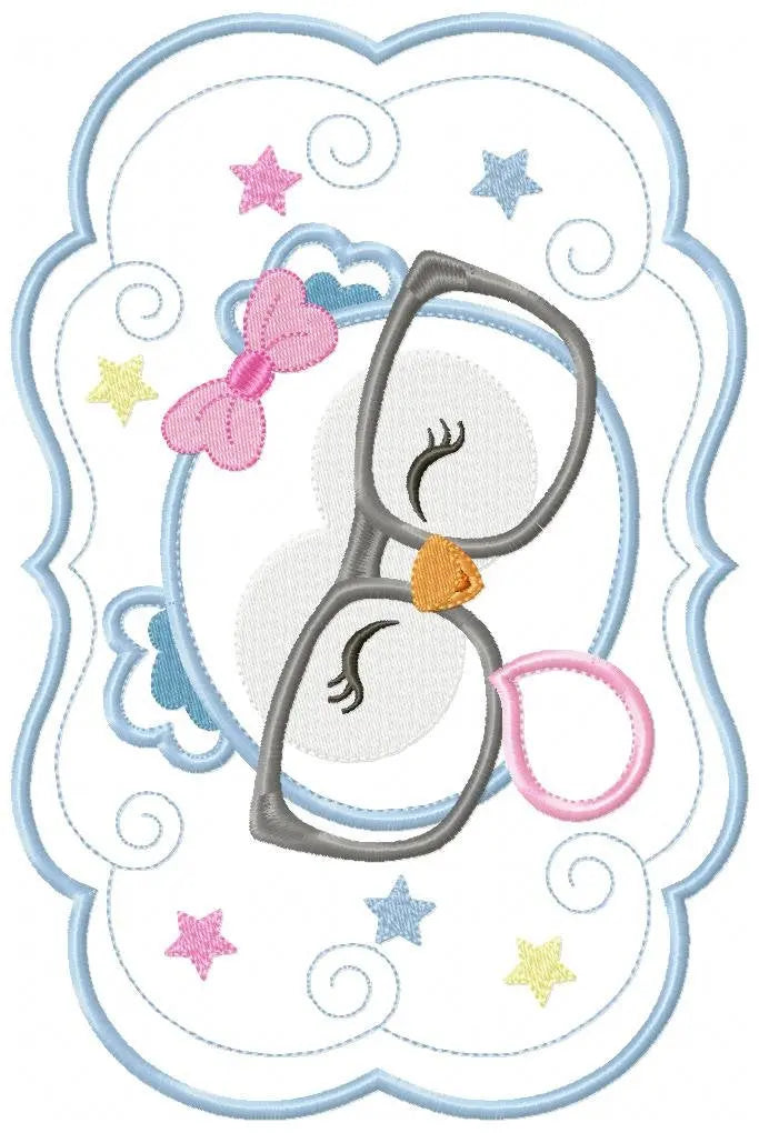 Owl embroidery design - Owl with glasses embroidery design machine embroidery pattern - Nursery embroidery file - owl applique teacher Marcia Embroidery