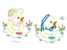 Cargar imagen en el visor de la galería, Duck embroidery design - Animal embroidery designs machine embroidery pattern - boy embroidery file - baby girl embroidery duck applique
