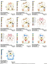Carica l&#39;immagine nel visualizzatore di Gallery, Dogs embroidery designs - Dog embroidery design machine embroidery pattern - pet embroidery file kid embroidery - dog applique design
