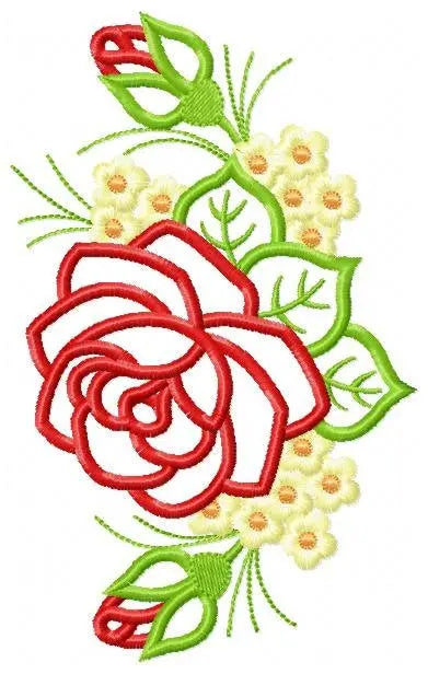 Roses embroidery designs - Flower embroidery design machine embroidery pattern - instant download rose applique design - floral embroidery Marcia Embroidery