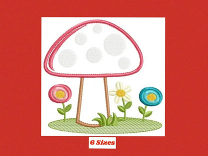 Mushroom embroidery designs - Forest Toadstool embroidery design machine embroidery pattern - Fantasy embroidery file - Instant download pes Marcia Embroidery