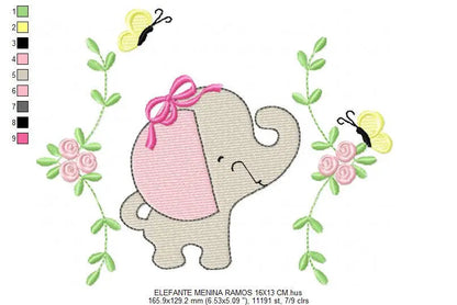 Elephant embroidery designs - Safari embroidery design machine embroidery pattern - Animal embroidery file - elephant pattern digital file Marcia Embroidery