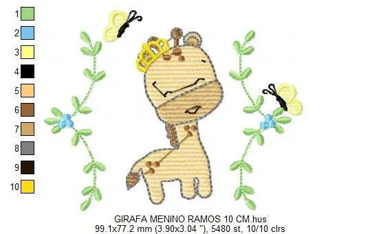 Safari embroidery designs - Giraffe embroidery design machine embroidery pattern - Baby Girl embroidery file animals embroidery design boy Marcia Embroidery