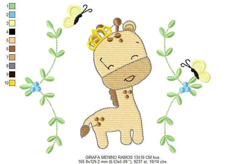 Safari embroidery designs - Giraffe embroidery design machine embroidery pattern - Baby Girl embroidery file animals embroidery design boy Marcia Embroidery