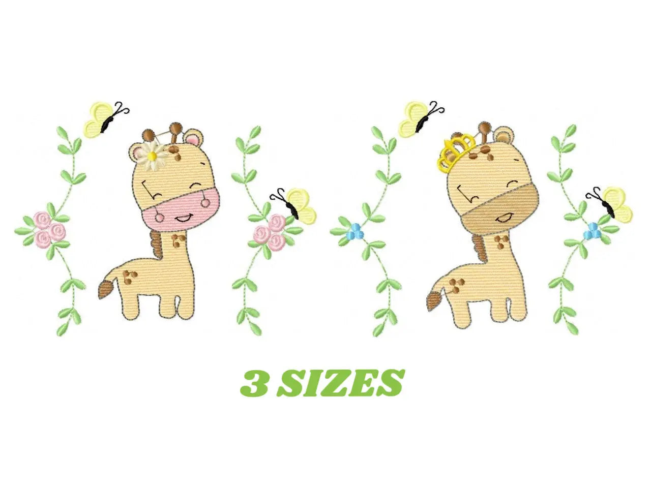 Safari embroidery designs - Giraffe embroidery design machine embroidery pattern - Baby Girl embroidery file animals embroidery design boy Marcia Embroidery