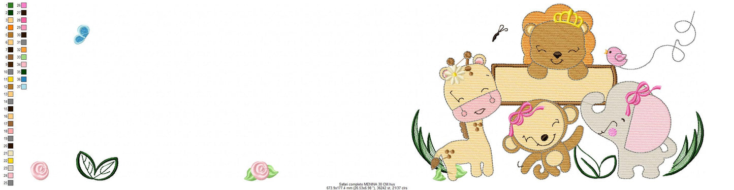 Safari embroidery designs - Animals embroidery design machine embroidery pattern - Giraffe embroidery file - monkey embroidery lion elephant