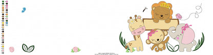 Safari embroidery designs - Animals embroidery design machine embroidery pattern - Giraffe embroidery file - monkey embroidery lion elephant