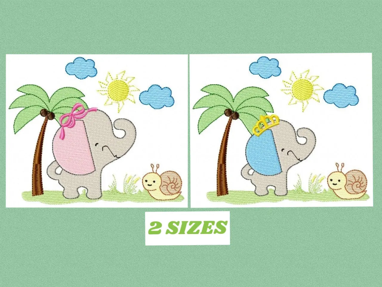 Elephant embroidery designs - Safari embroidery design machine embroidery pattern - Animal embroidery file - elephant pattern baby newborn Marcia Embroidery