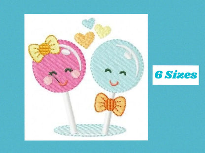Lollipop embroidery designs - Sweet Candy machine embroidery pattern - Popsicle embroidery file - Children desserts - Instant download pes Marcia Embroidery