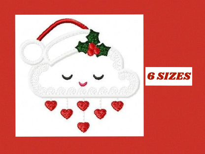 Xmas embroidery designs - Cloud embroidery design machine embroidery pattern - Christmas embroidery file - instant download Christmas design Marcia Embroidery