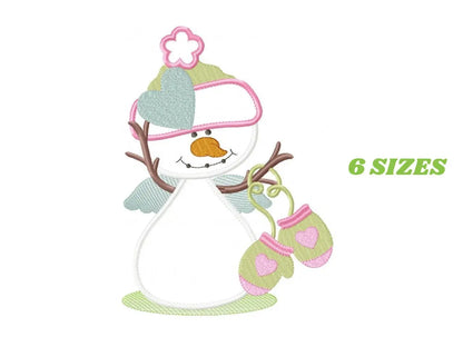 Snowman embroidery designs - Xmas embroidery design machine embroidery pattern - Christmas embroidery file - instant download Snowman design Marcia Embroidery