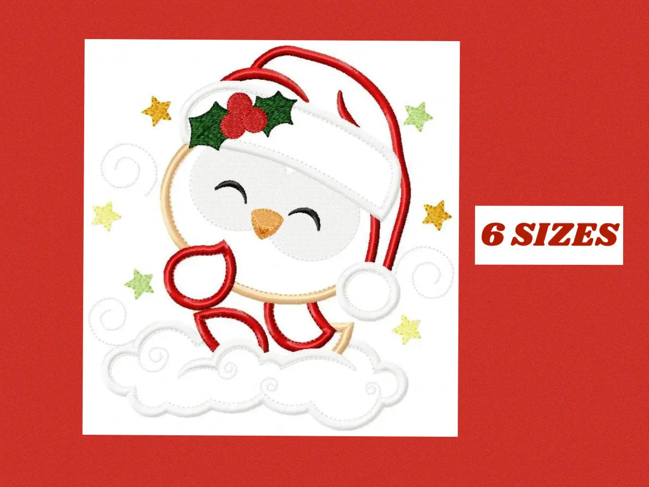 Xmas Owl Bird embroidery designs - Santa Claus embroidery design machine embroidery pattern - Christmas embroidery file -instant download Marcia Embroidery