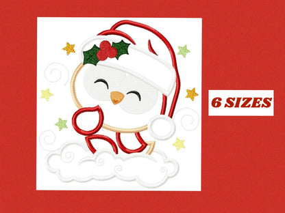 Xmas Owl Bird embroidery designs - Santa Claus embroidery design machine embroidery pattern - Christmas embroidery file -instant download Marcia Embroidery
