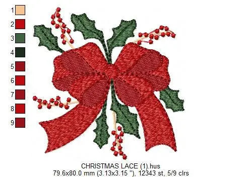 Xmas Mistletoe embroidery designs - Santa Claus embroidery design machine embroidery pattern - Mistletoe embroidery file instant download Marcia Embroidery