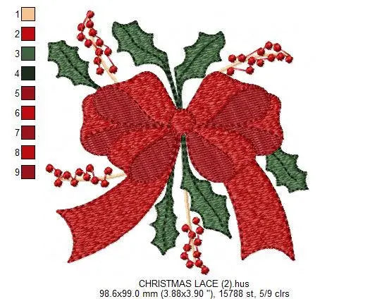 Xmas Mistletoe embroidery designs - Santa Claus embroidery design machine embroidery pattern - Mistletoe embroidery file instant download Marcia Embroidery