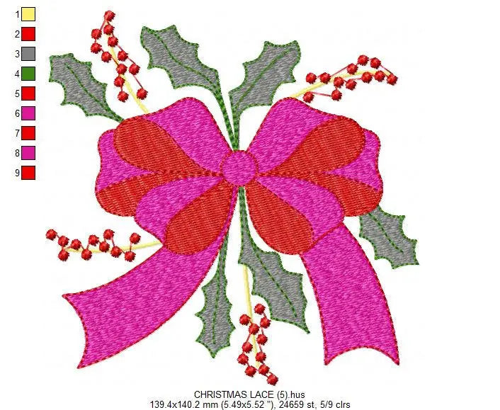 Xmas Mistletoe embroidery designs - Santa Claus embroidery design machine embroidery pattern - Mistletoe embroidery file instant download Marcia Embroidery