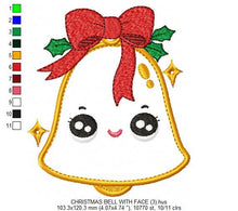 Laden Sie das Bild in den Galerie-Viewer, Christmas Bell embroidery designs - Xmas embroidery design machine embroidery pattern - Christmas embroidery file instant download applique
