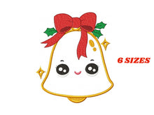 Laden Sie das Bild in den Galerie-Viewer, Christmas Bell embroidery designs - Xmas embroidery design machine embroidery pattern - Christmas embroidery file instant download applique
