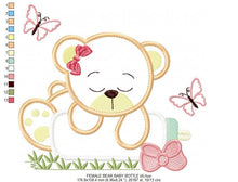 Carica l&#39;immagine nel visualizzatore di Gallery, Bear embroidery designs - Teddy embroidery design machine embroidery pattern - Baby girl embroidery file - boy embroidery bear applique
