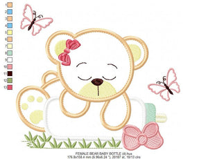 Bear embroidery designs - Teddy embroidery design machine embroidery pattern - Baby girl embroidery file - boy embroidery bear applique