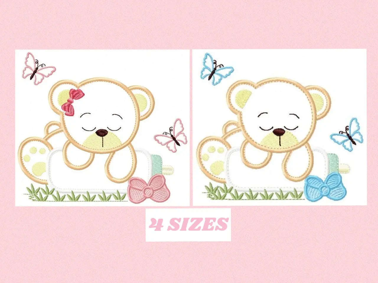 Bear embroidery designs - Teddy embroidery design machine embroidery pattern - Baby girl embroidery file - boy embroidery bear applique Marcia Embroidery