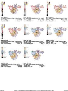 Baby Bear embroidery designs - Teddy embroidery design machine embroidery pattern - baby girl embroidery file - boy embroidery Bear applique