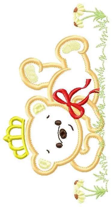 Bear embroidery designs - Teddy embroidery design machine embroidery pattern - King bear applique design - baby embroidery file download Marcia Embroidery