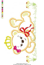 Charger l&#39;image dans la galerie, Bear embroidery designs - Teddy embroidery design machine embroidery pattern - King bear applique design - baby embroidery file download
