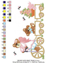 Carica l&#39;immagine nel visualizzatore di Gallery, Bear embroidery designs - Baby Girl embroidery design machine embroidery pattern - Angel bear embroidery file - Bear applique design
