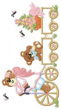 Carica l&#39;immagine nel visualizzatore di Gallery, Bear embroidery designs - Baby Girl embroidery design machine embroidery pattern - Angel bear embroidery file - Bear applique design
