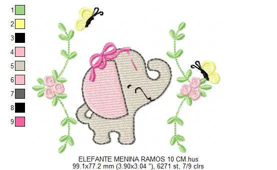 Elephant embroidery designs - Safari embroidery design machine embroidery pattern - Animal embroidery file - elephant pattern digital file Marcia Embroidery