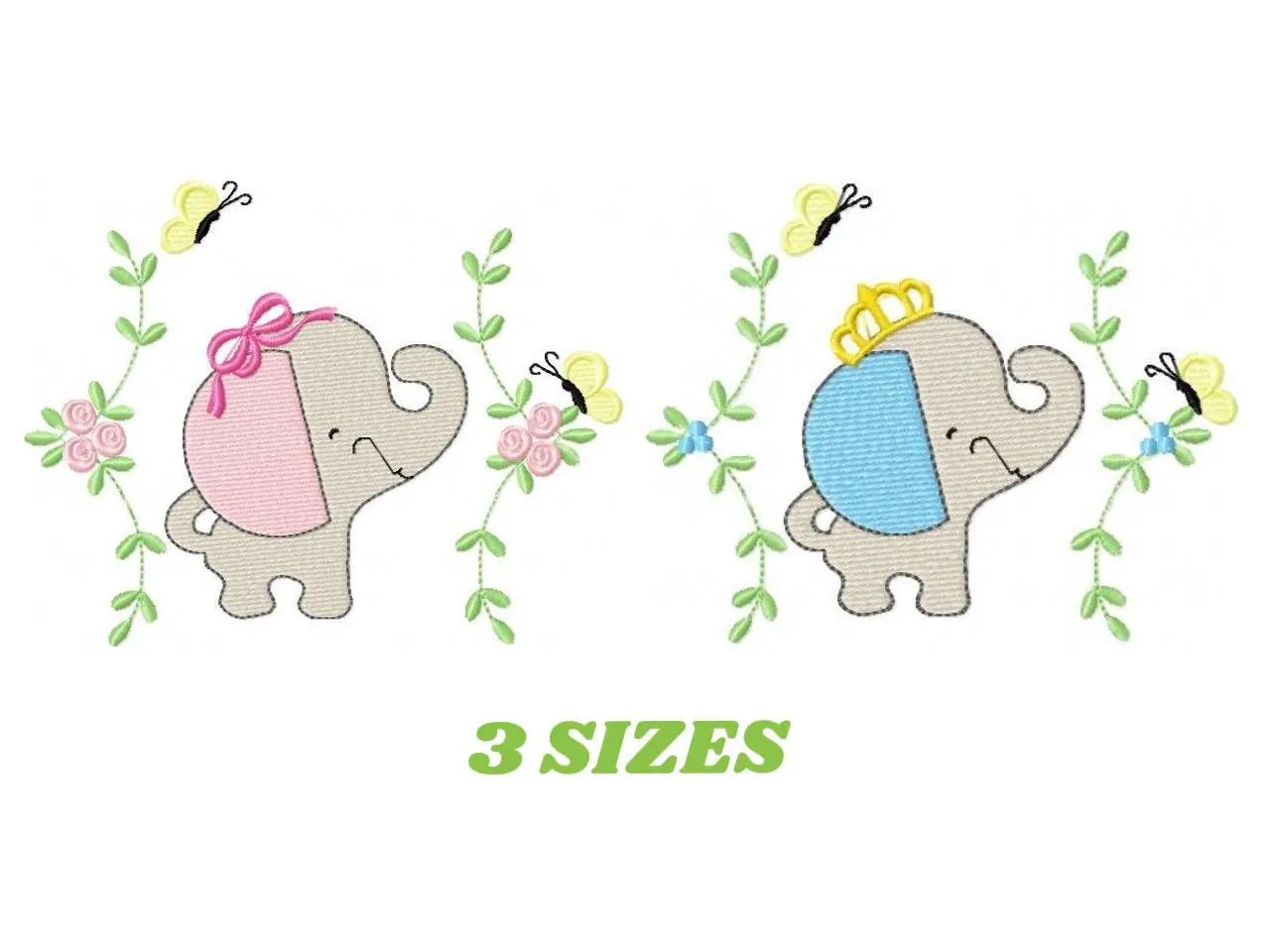 Elephant embroidery designs - Safari embroidery design machine embroidery pattern - Animal embroidery file - elephant pattern digital file Marcia Embroidery