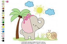 Load image into Gallery viewer, Elephant embroidery designs - Safari embroidery design machine embroidery pattern - Animal embroidery file - elephant pattern baby newborn
