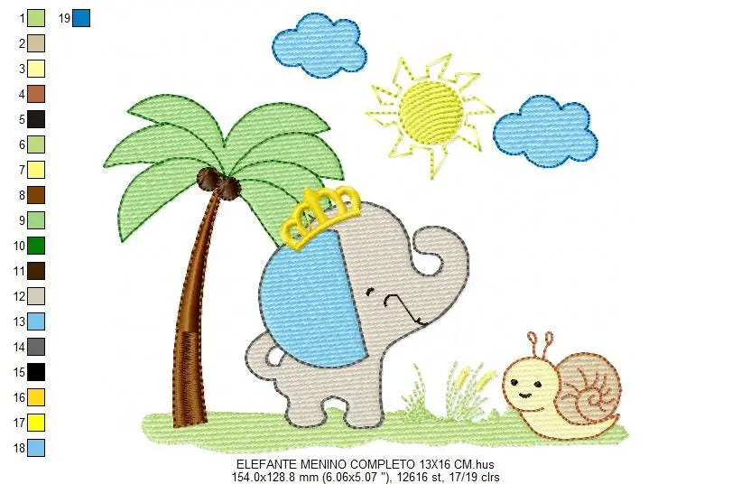 Elephant embroidery designs - Safari embroidery design machine embroidery pattern - Animal embroidery file - elephant pattern baby newborn Marcia Embroidery