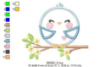 Load image into Gallery viewer, Bird embroidery designs - Dove on Branch embroidery design machine embroidery pattern - instant download boy embroidery girl embroidery file
