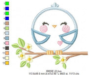 Carica l&#39;immagine nel visualizzatore di Gallery, Bird embroidery designs - Dove on Branch embroidery design machine embroidery pattern - instant download boy embroidery girl embroidery file
