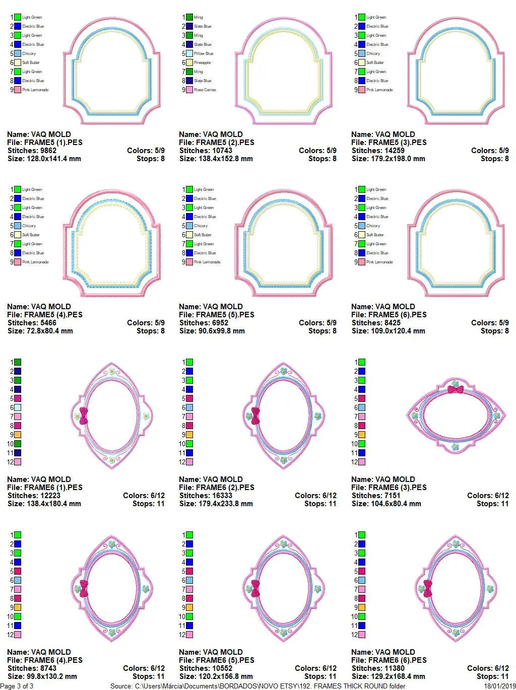 Frame embroidery designs set - Frame Applique Design Shape Embroidery Machine embroidery pattern - monogram quilt instant download digital Marcia Embroidery
