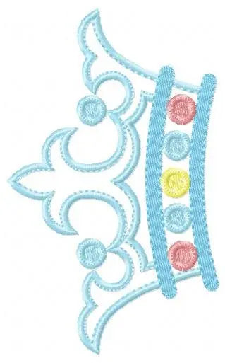 Crown embroidery designs - Princess crown embroidery design machine embroidery pattern - baby girl embroidery file - crown applique design Marcia Embroidery