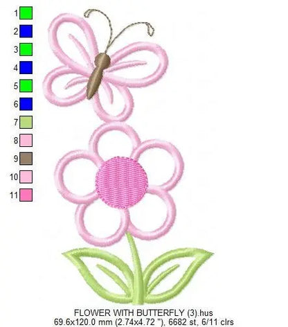 Flowers embroidery designs - Flower embroidery design machine embroidery pattern - spring embroidery file - flower applique roses floral Marcia Embroidery