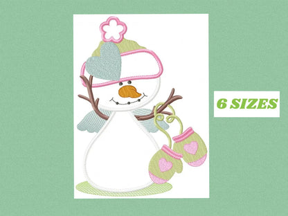 Snowman embroidery designs - Xmas embroidery design machine embroidery pattern - Christmas embroidery file - instant download Snowman design Marcia Embroidery
