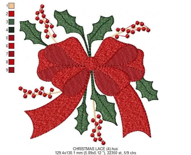 Xmas Mistletoe embroidery designs - Santa Claus embroidery design machine embroidery pattern - Mistletoe embroidery file instant download Marcia Embroidery