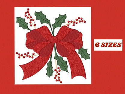 Xmas Mistletoe embroidery designs - Santa Claus embroidery design machine embroidery pattern - Mistletoe embroidery file instant download Marcia Embroidery