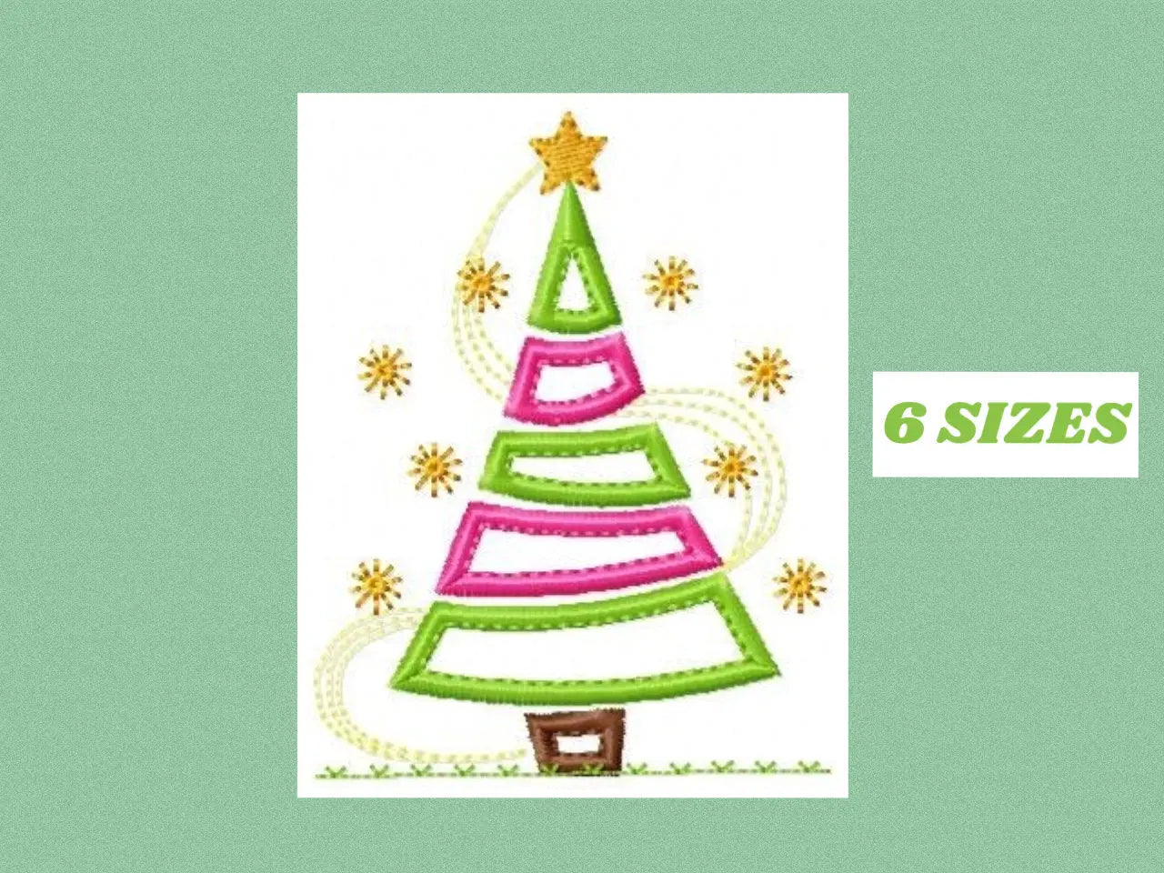 Christmas tree embroidery designs - Xmas embroidery design machine embroidery pattern - Christmas decor embroidery file - instant download Marcia Embroidery