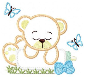 Bear embroidery designs - Teddy embroidery design machine embroidery pattern - Baby girl embroidery file - boy embroidery bear applique