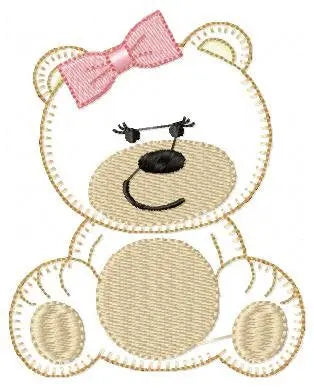 Bear embroidery designs - Teddy embroidery design machine embroidery pattern - boy embroidery file - baby girl embroidery Cute bear applique Marcia Embroidery