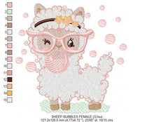 Carica l&#39;immagine nel visualizzatore di Gallery, Llama embroidery design - Animals embroidery designs machine embroidery pattern - baby girl embroidery file - newborn embroidery download
