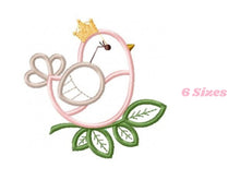 Cargar imagen en el visor de la galería, Bird embroidery designs - Dove embroidery design machine embroidery pattern - instant download Bird applique design girl embroidery file
