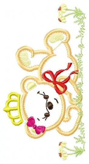 Bear embroidery designs - Teddy embroidery design machine embroidery pattern - King bear applique design - baby embroidery file download Marcia Embroidery